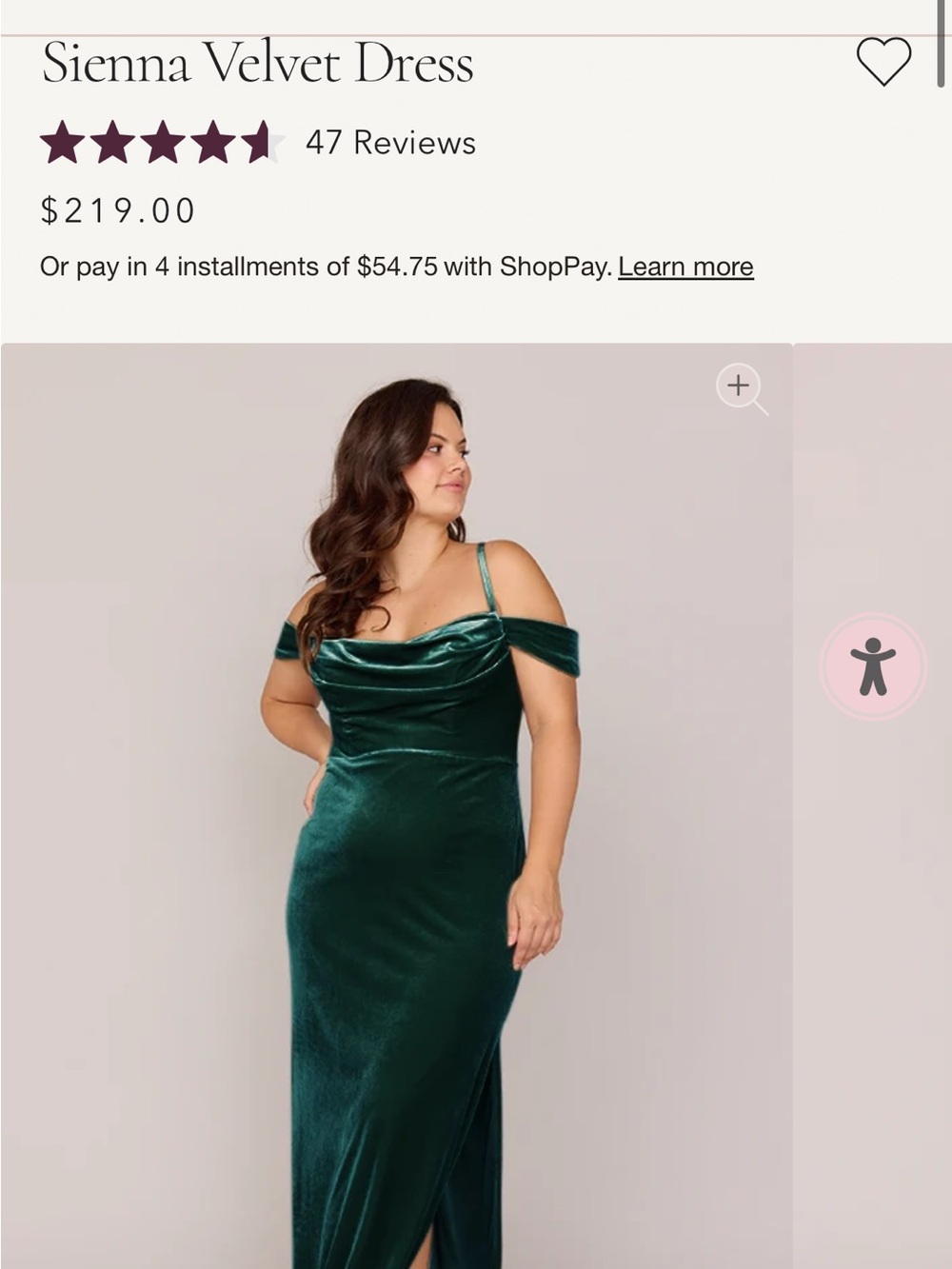 Revelry Sienna Velvet One-Shoulder Dress in Emerald